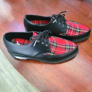Dr Martens Willis Plaid Creepers 9L 8M UK 7 Unisex NWOB